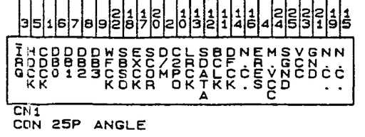 MCD1 connector pins